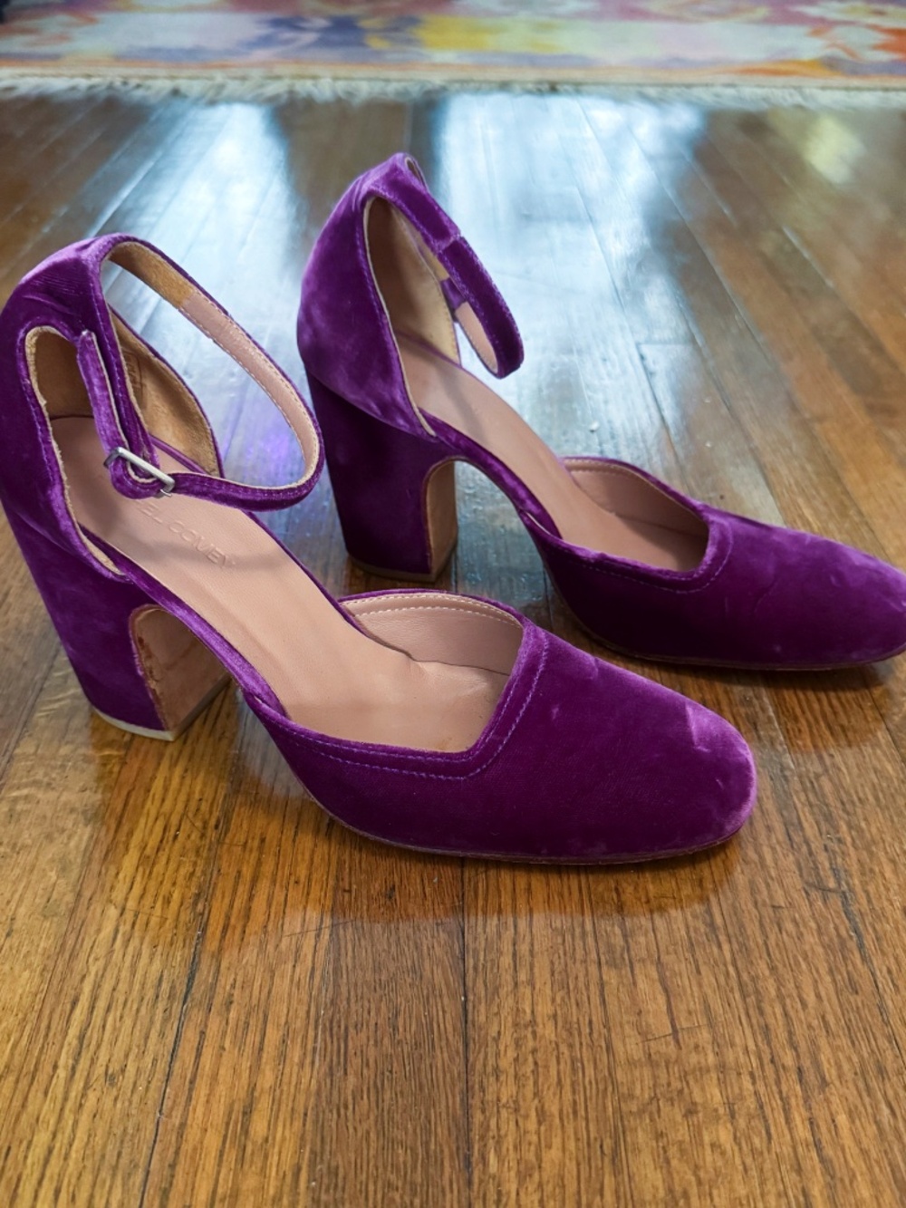 Rachel Comey Purple Velvet Heels, US Size 8.5 W